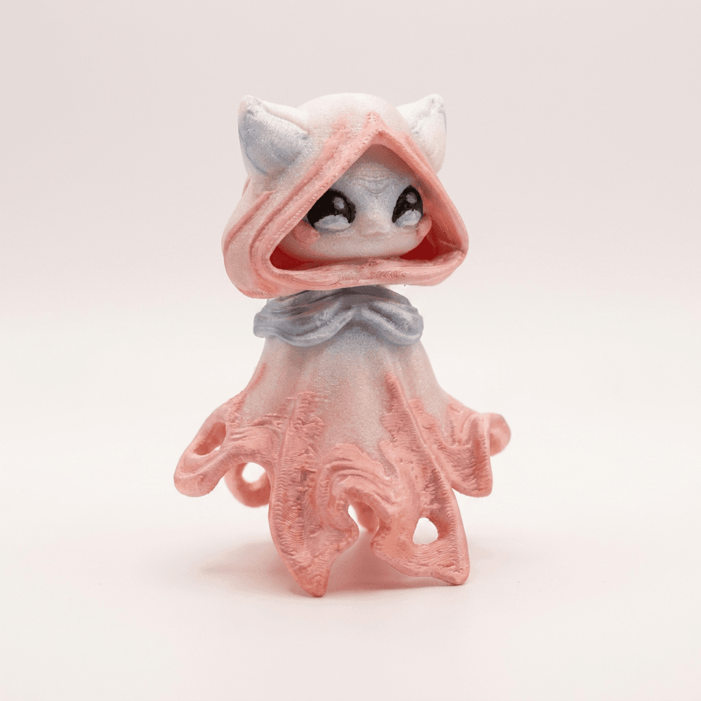 Flexi Glow in the Dark Floaty Ghost Figurine Sparkling Glitter White Base with Blue Black Pink Hues Unique Interactive Decor for Shelves or Desks Decoration Ornaments thumbnail 26