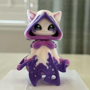 Flexi Glow in the Dark Floaty Ghost Figurine Sparkling Glitter White Base with Blue Black Pink Hues Unique Interactive Decor for Shelves or Desks Decoration Ornaments thumbnail 13