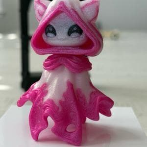 Flexi Glow in the Dark Floaty Ghost Figurine Sparkling Glitter White Base with Blue Black Pink Hues Unique Interactive Decor for Shelves or Desks Decoration Ornaments thumbnail 5
